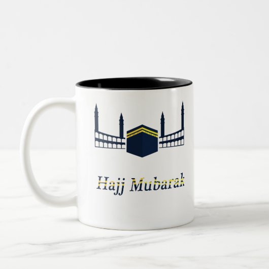 世界中のイスラム教徒のためのeid adha mubarak ツートーンマグカップ (左)