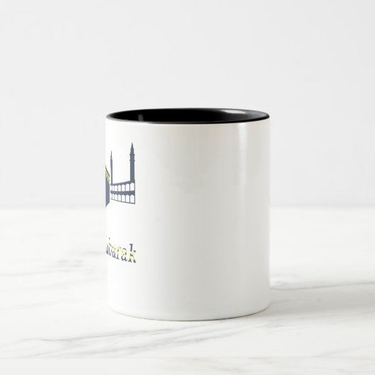 世界中のイスラム教徒のためのeid adha mubarak ツートーンマグカップ (中央)