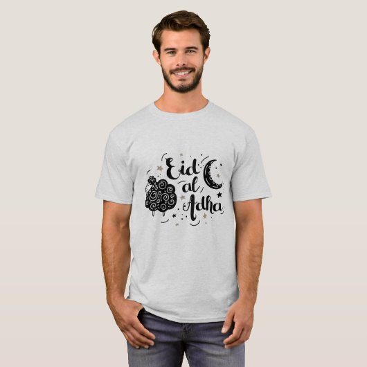 世界中のイスラム教徒のためのeid adha mubarak tシャツ (正面フル)
