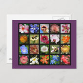 世界中のエキゾチックな花 ポストカード (正面/裏面)