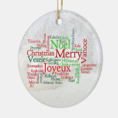 世界中のクリスマスのイベント セラミックオーナメント (左)