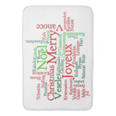 世界中のクリスマスのイベント バスマット (正面縦)