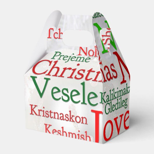 世界中のクリスマスのイベント フェイバーボックス (裏面サイド)