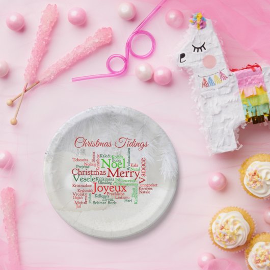 世界中のクリスマスのイベント ペーパープレート (パーティー)