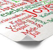 世界中のクリスマスのイベント ポスター (角)