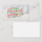 世界中のクリスマスのイベント 名刺 (正面/裏面)