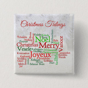 世界中のクリスマスのイベント 缶バッジ