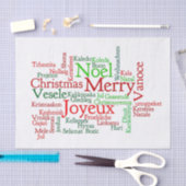 世界中のクリスマスのイベント 薄葉紙 (クラフト)