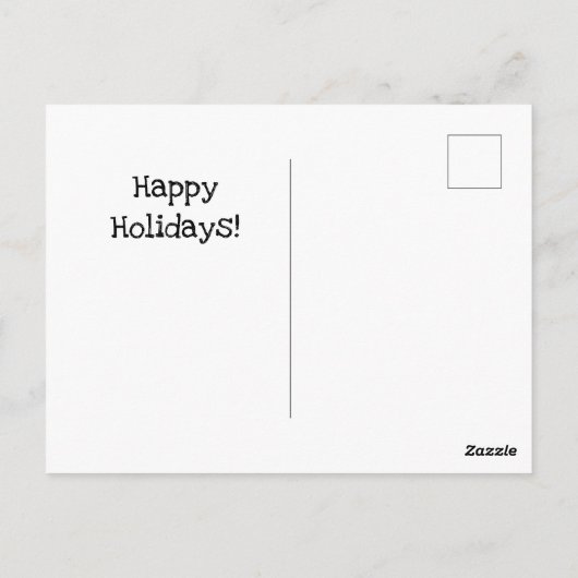 世界中のクリスマスキャラクターのイラスト ポストカード (裏面)