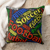 世界中のサッカーサッカー クッション (ブランケット)