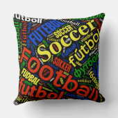 世界中のサッカーサッカー クッション (裏面)