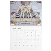 世界中のパイプオルガンのカレンダーII カレンダー (1月 2026)