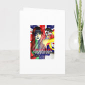 世界中のパーティーと地球 招待状 (裏面)