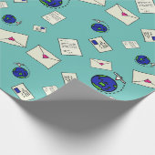 世界中のメール ラッピングペーパー (角)