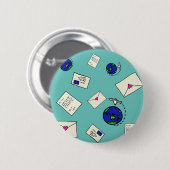 世界中のメール 缶バッジ (正面&裏面)