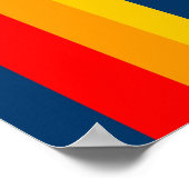 世界中のレトロなストライプ ポスター (角)