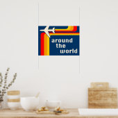 世界中のレトロなストライプ ポスター (キッチン)