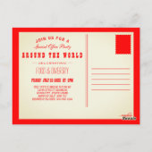 世界中のレトロなストライプ ポストカード (裏面)