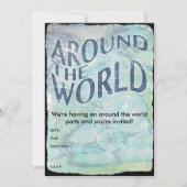 世界中の人々:パスポート・ページ 招待状 (裏面)