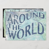 世界中の人々:パスポート・ページ 招待状 (正面/裏面)