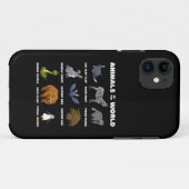 世界中の動物ギフト 楽しい珍しい動物のミーム Case-Mate iPhoneケース (裏面(横))