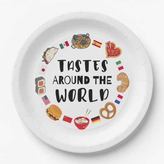 世界中の好み ペーパープレート (正面)