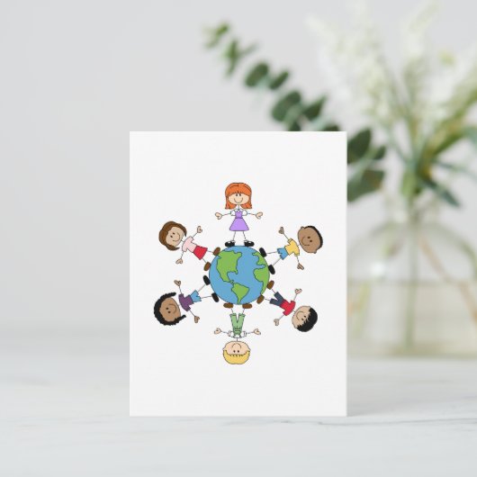 世界中の子どもたち ポストカード (スタンド正面)