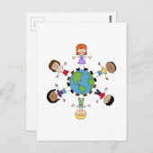 世界中の子どもたち ポストカード (正面/裏面)