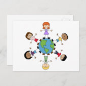 世界中の子どもたち ポストカード (正面/裏面)