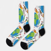 世界中の平和で可愛いアニメの動物 ソックス (左)