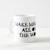 世界中の思い出を作る コーヒーマグカップ (正面左)