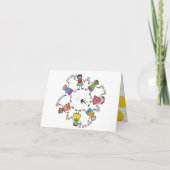 世界中の愛らしい子どもたちの友だち カード (裏面)