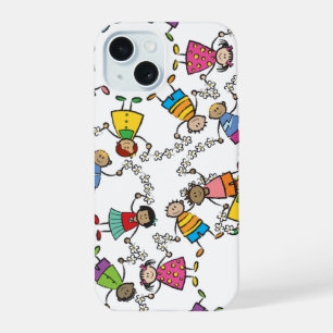 世界中の愛らしい子どもたちの友だち iPhone 15ケース