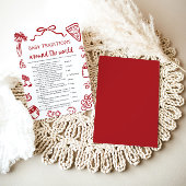 世界中の手描きベビー伝統ゲーム 招待状