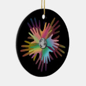 世界中の手 セラミックオーナメント (右)