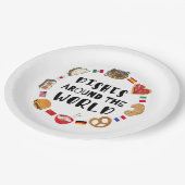 世界中の料理 ペーパープレート (アングル)