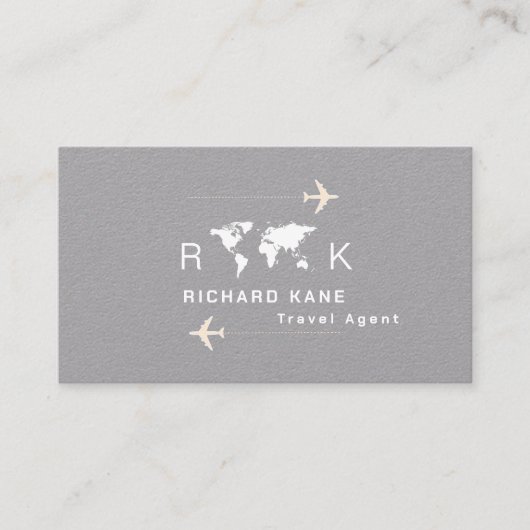 世界中の旅行代理店モノグラムの 名刺 (正面)