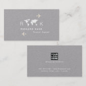 世界中の旅行代理店モノグラムの 名刺 (正面/裏面)