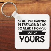 世界中の浮浪者の中から私は君の中から飛び出した キーホルダー (正面)