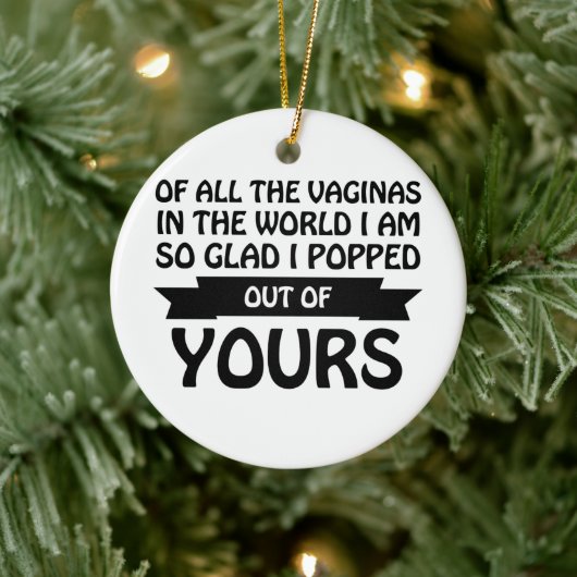 世界中の浮浪者の中から私は君の中から飛び出した セラミックオーナメント (ツリー)