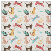 世界中の猫たち ファブリック (見本)