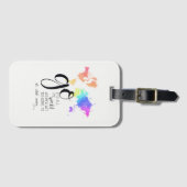 世界中の荷物のタグに入る ラゲッジタグ (正面横)