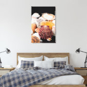 世界中の貝殻の詳細 キャンバスプリント (インサイチュ (寝室))