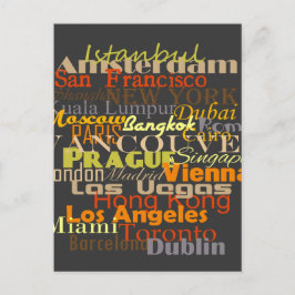 世界中の都市 ポストカード