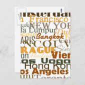 世界中の都市 ポストカード (正面/裏面)