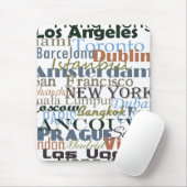 世界中の都市 マウスパッド (マウス)