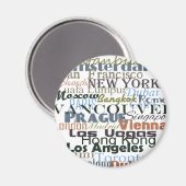 世界中の都市 マグネット (正面/裏面)