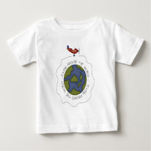 世界中の飛行 ベビーTシャツ