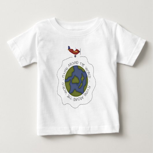 世界中の飛行 ベビーTシャツ (正面)