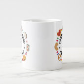 世界中の食べ物 ジャンボコーヒーマグカップ (正面)